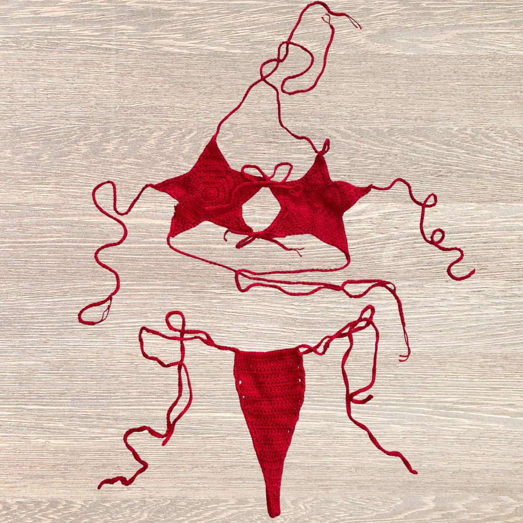 AfroDisiaca Bikini “Red Star Heat” – Original Edition, Exclusive Auction