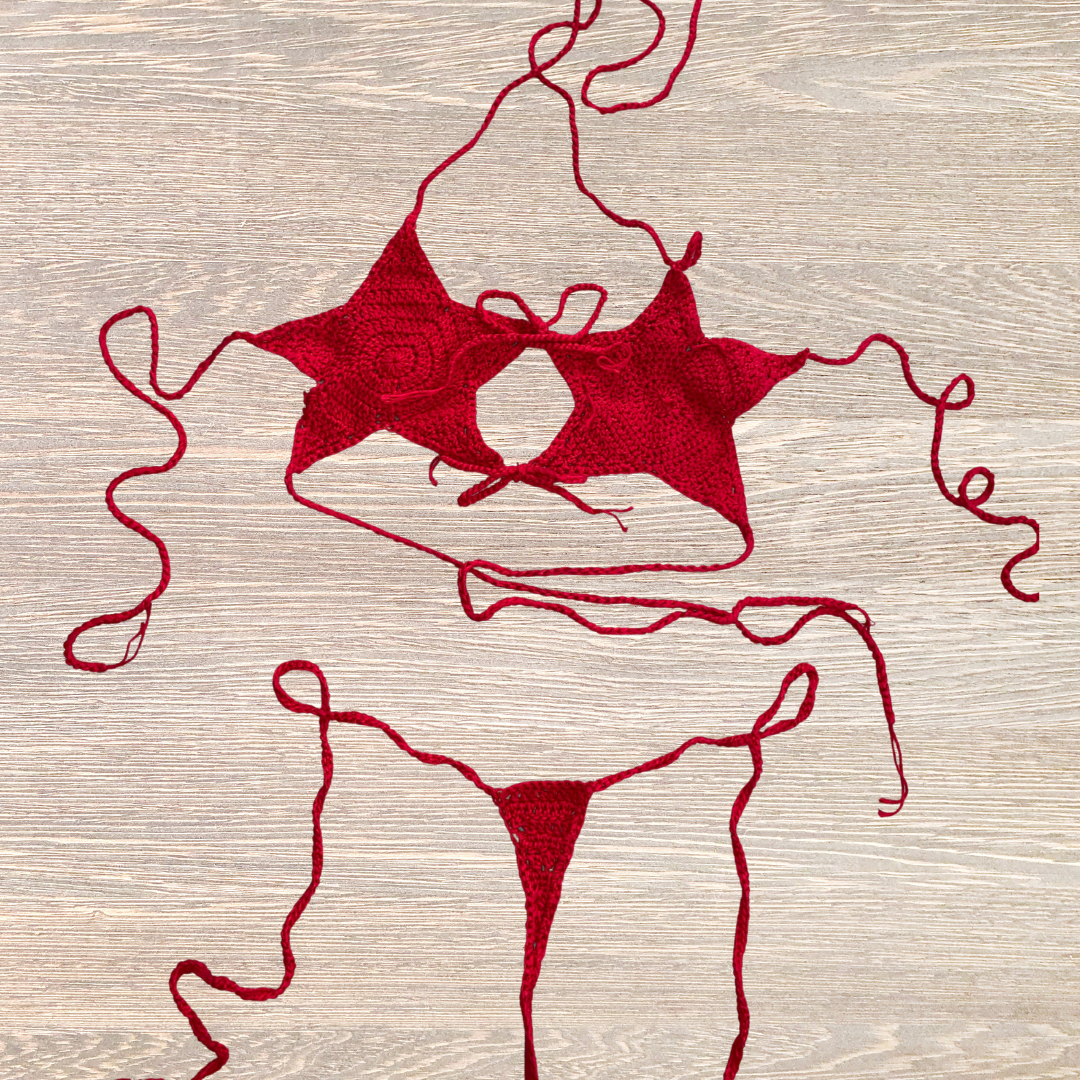 AfroDisiaca Bikini “Red Star Heat” – Original Edition, Exclusive Auction